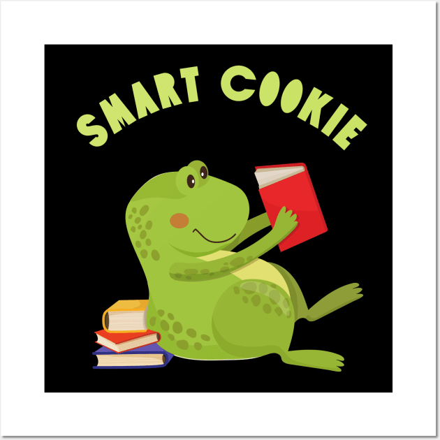 Smart Cookie I'm Cute and I know it Sweet little frog cute baby outfit Wall Art by BoogieCreates